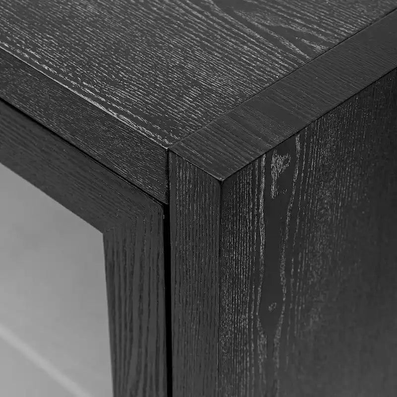 34 Tall MDF 3-door Accent Cabinet with Adjustable Shelf