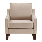 Armchair,Living Room Single Seat Sofa Chair with Wooden Legs,Upholstered Velvet Accent Chair