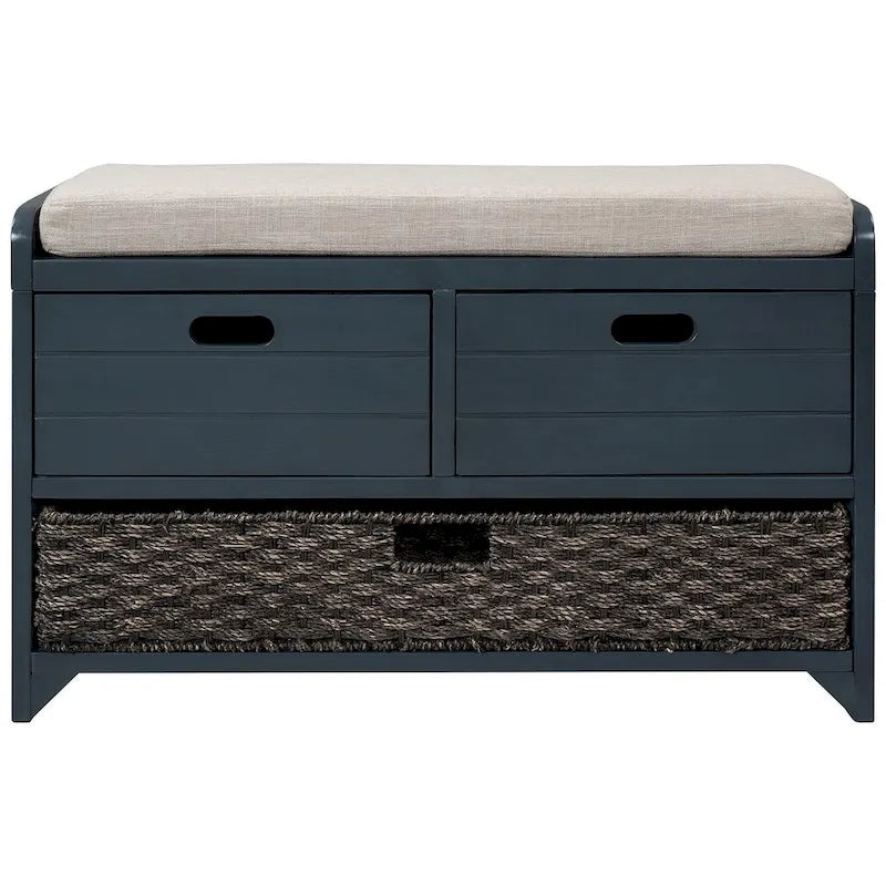 3-drawer Solid Wooden Storage Bench