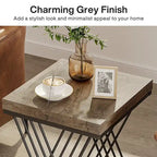 Square End Side Table for Living Room Set of 2