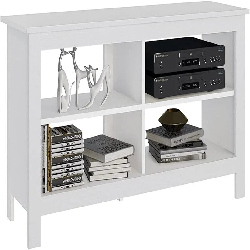 4 Cubby Television Stands - 13.8D x 43.3W x 22.8H