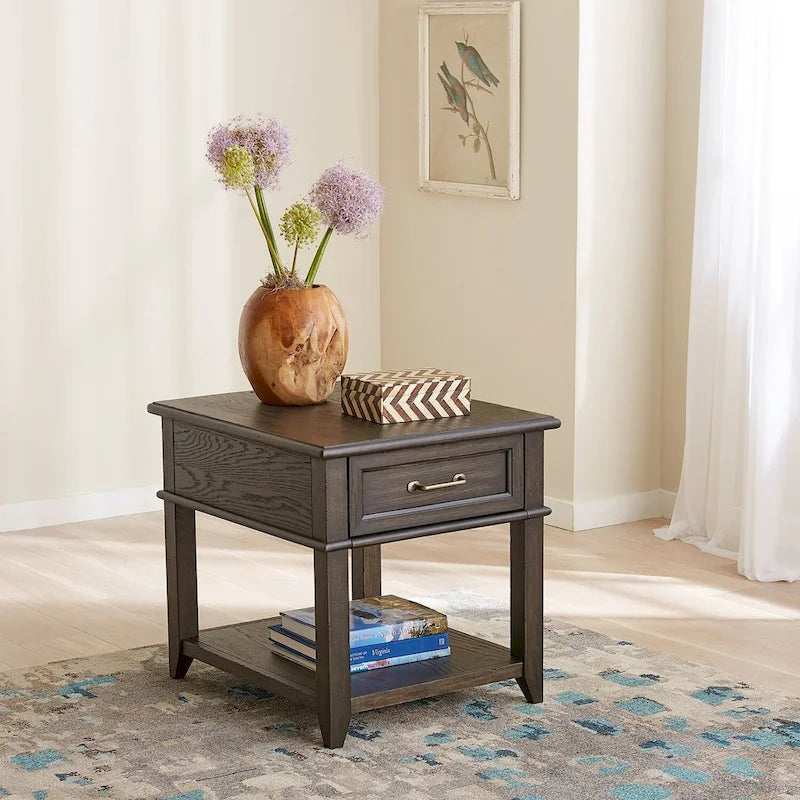 Pepper-Colored 3-Piece Lift-Top Coffee Table Set