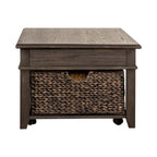 Pepper-Colored 3-Piece Lift-Top Coffee Table Set