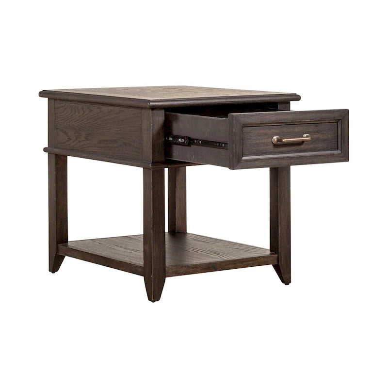 Pepper-Colored 3-Piece Lift-Top Coffee Table Set