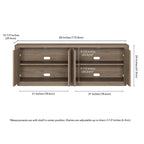 Easton Rectangular TV Stand for TV's up to 75 - 68 Wide