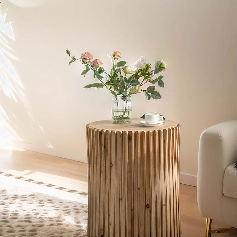 Retro Fashion Style Cylindrical Coffee Table