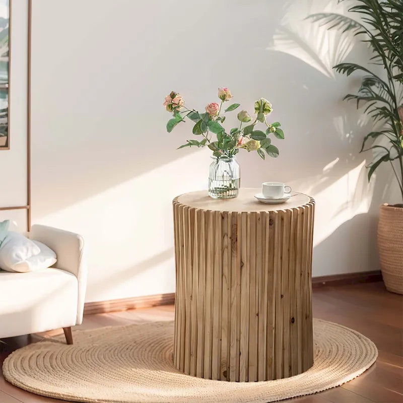 Retro Fashion Style Cylindrical Coffee Table