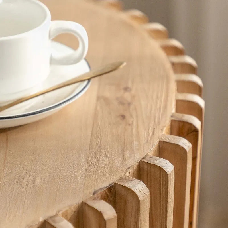 Retro Fashion Style Cylindrical Coffee Table