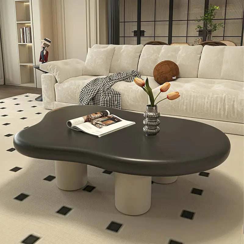 48.43 Modern Cloud Shaped Coffee Table for livingroom, 4 Legged Coffee Table - 48.4