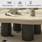 48.43 Modern Cloud Shaped Coffee Table for livingroom, 4 Legged Coffee Table - 48.4