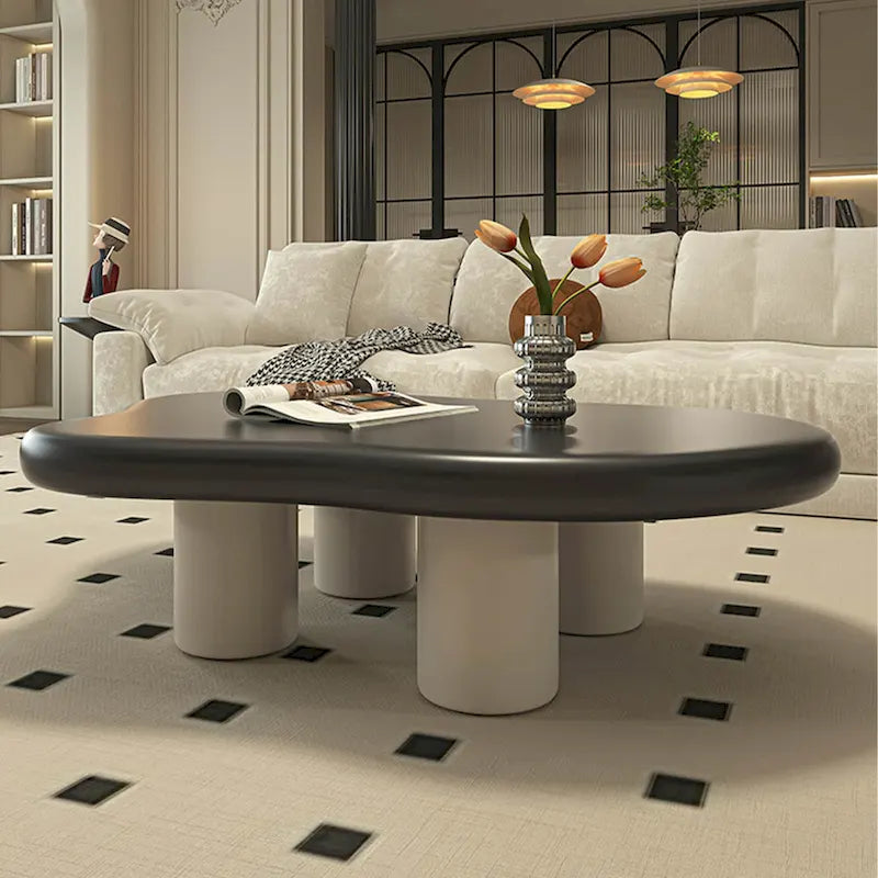 48.43 Modern Cloud Shaped Coffee Table for livingroom, 4 Legged Coffee Table - 48.4