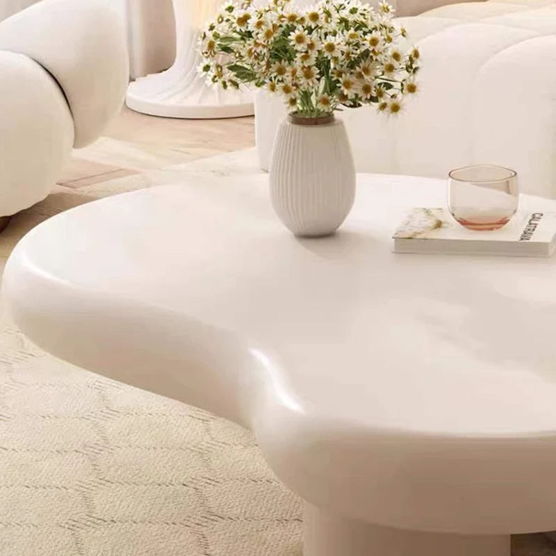 48.43 Modern Cloud Shaped Coffee Table for livingroom, 4 Legged Coffee Table - 48.4