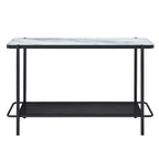 Modern-Style 3-Piece Coffee Table Set with White Glass Tabletops