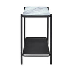 Modern-Style 3-Piece Coffee Table Set with White Glass Tabletops