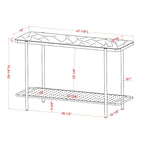 Modern-Style 3-Piece Coffee Table Set with White Glass Tabletops