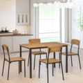 Dining Table Set with Rectangular Kitchen Table and Chairs(Set of 5)