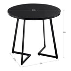 Javlergo 31.5 Round Dining Table Modern Leisure Table with Metal Leg