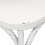 Vintage Series Distressed Metal X Back Side Chair - Antique White (Set of 2)
