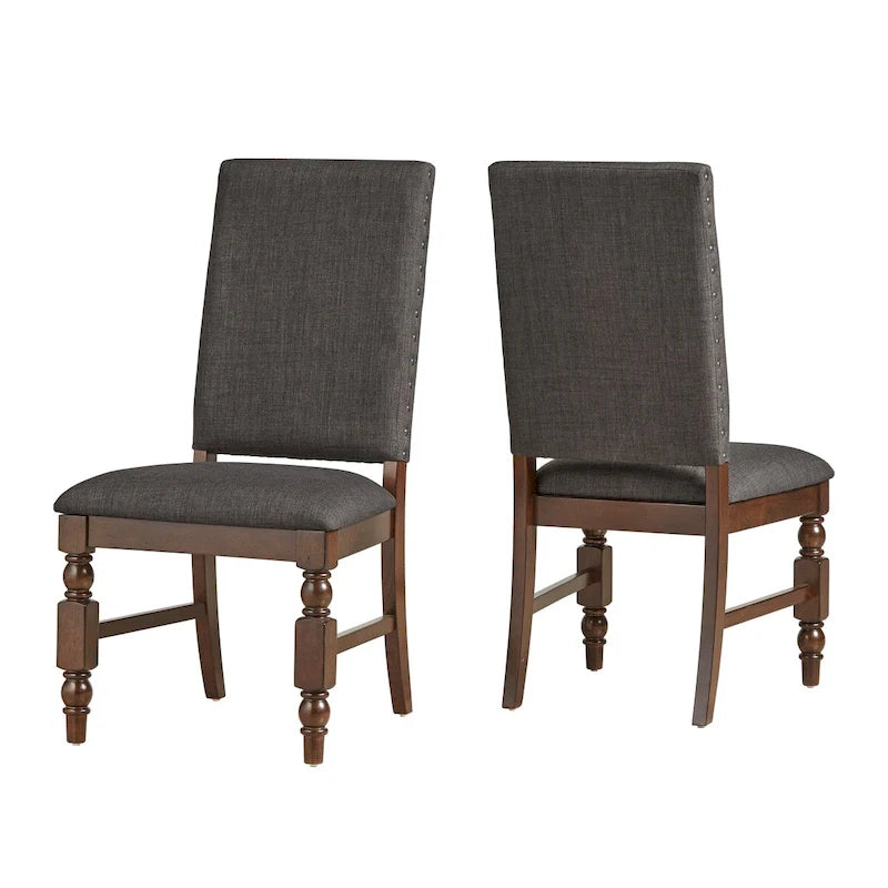 Flatiron Nailhead Upholstered Dining Chairs (Set of 2) by iNSPIRE Q Classic