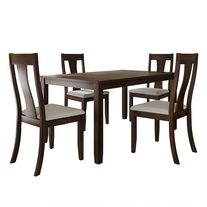 CraftPorch Vintage Style 5-piece Wooden Dining Set