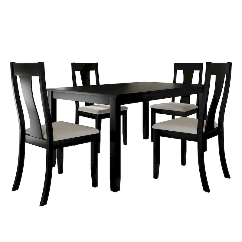 CraftPorch Vintage Style 5-piece Wooden Dining Set