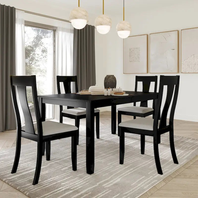 CraftPorch Vintage Style 5-piece Wooden Dining Set