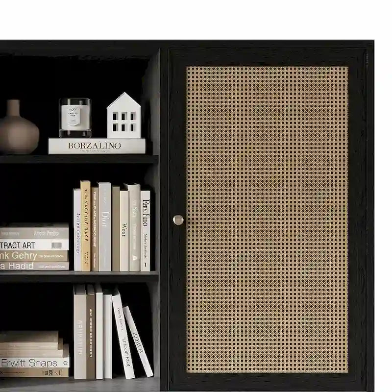 Mid-Century Modern Style Black Sideboard