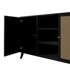 Mid-Century Modern Style Black Sideboard