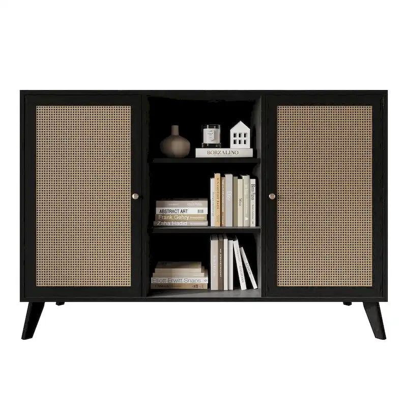 Mid-Century Modern Style Black Sideboard