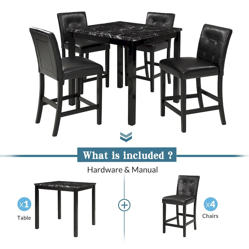 5-Piece Kitchen Table Set
