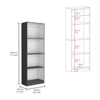 Kenyon 3pc Set 74 Wide 5-Shelf and Cabinet Bookcase