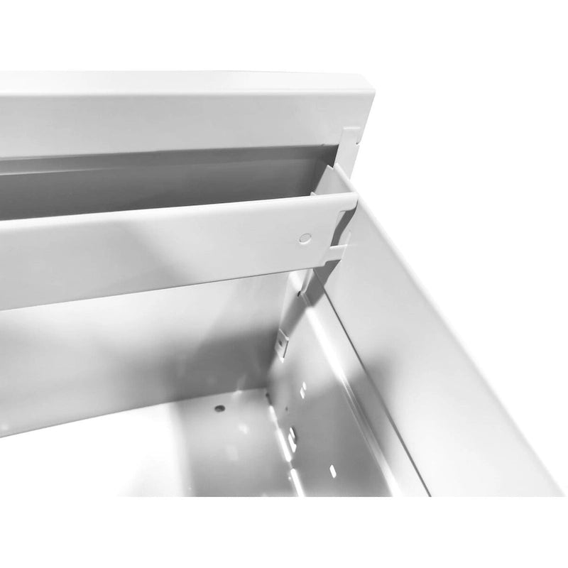 3-Drawers 14.96 W Metal Vertical File Cabinet with Lock Office Home Vertical File Cabinet for A4 Legal/Letter Size