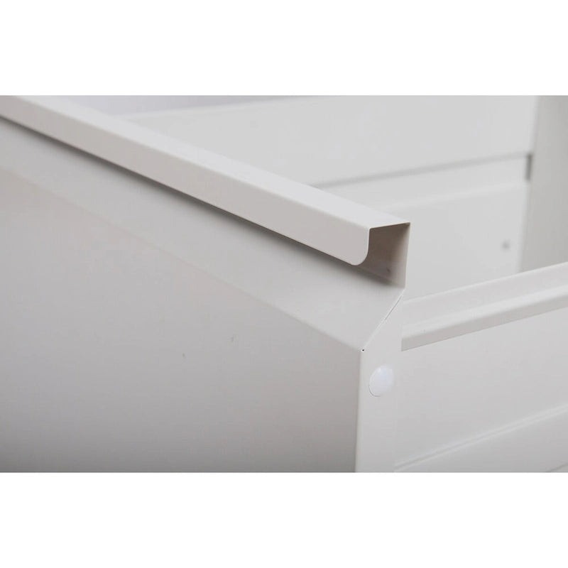 3-Drawers 14.96 W Metal Vertical File Cabinet with Lock Office Home Vertical File Cabinet for A4 Legal/Letter Size