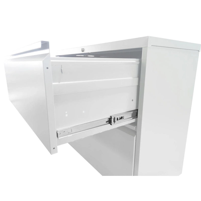 3-Drawers 14.96 W Metal Vertical File Cabinet with Lock Office Home Vertical File Cabinet for A4 Legal/Letter Size