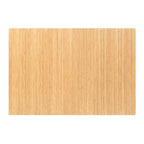 Jani Eco Bamboo Standard Rectangular Natural Chair Mat - (72 x 48), Eco-Friendly Chair Mat