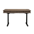 Carson Wood Electronic Sit/Stand Desk, Standing Desk, Gray