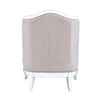Antique White Upholstered Accent Chair