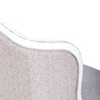 Antique White Upholstered Accent Chair