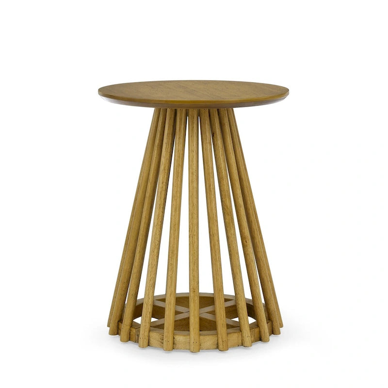 Modern Solid Wood Round Coffee Table