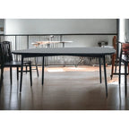HomeRoots 47 Black And Black Marble Stone Free Form Coffee Table