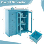 Sideboard Buffet Storage Cabinet - 12D x 36W x 37H