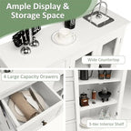 Sideboard Buffet Storage Cabinet - 12D x 36W x 37H
