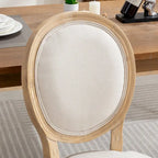 French Style Solid Wood Antique Dining Chair, Set of 2