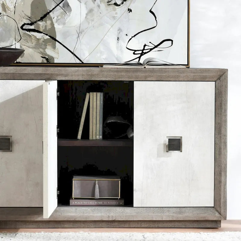 Classic Home Denver 80 Distressed Gray Sideboard Buffet