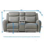 Roundhill Furniture Wesley 2-Piece Transitional Reclining Set, Gray