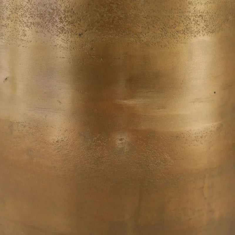 40-Inch Wide Cast Aluminum Dining Table, Gold