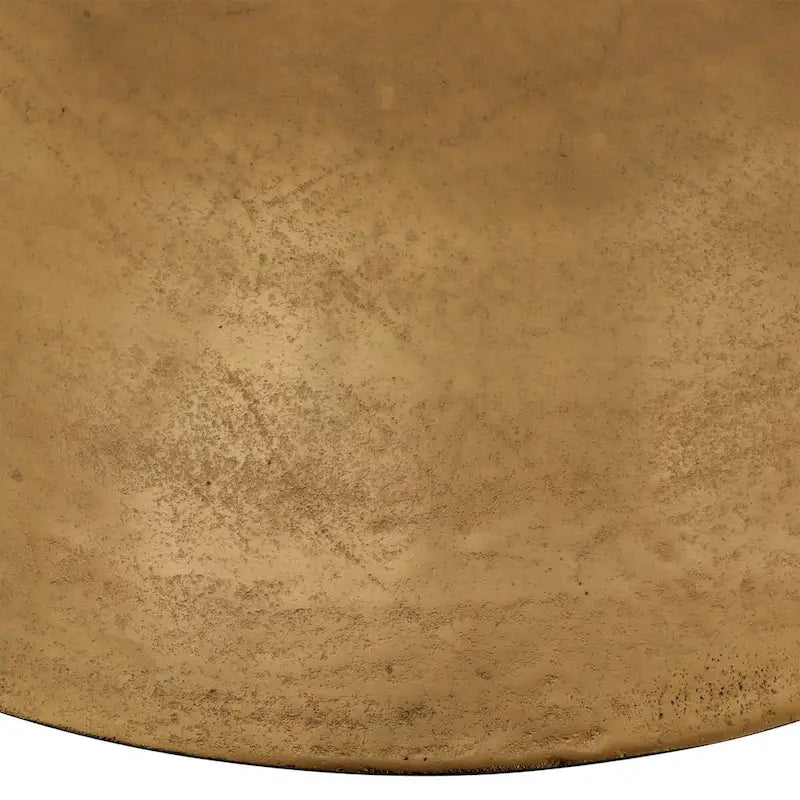 40-Inch Wide Cast Aluminum Dining Table, Gold