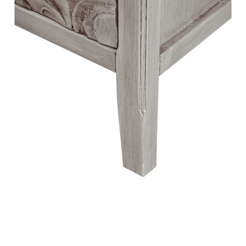 2 Door Cabinet, American Furniture, Suitable for Bedroom, Living Room, Study,Grey+White