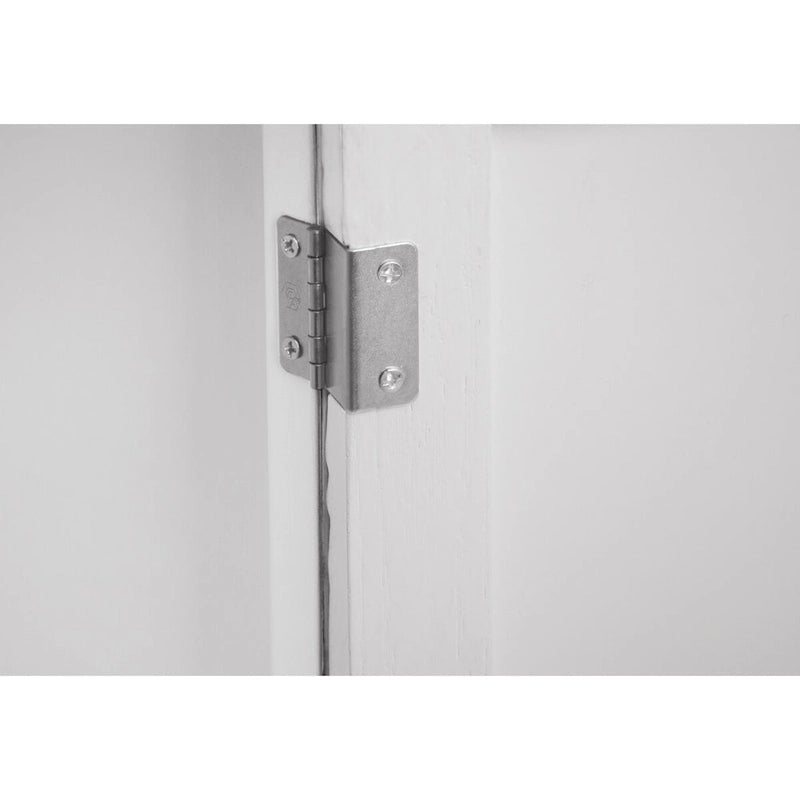 2 Door Cabinet, American Furniture, Suitable for Bedroom, Living Room, Study,Grey+White