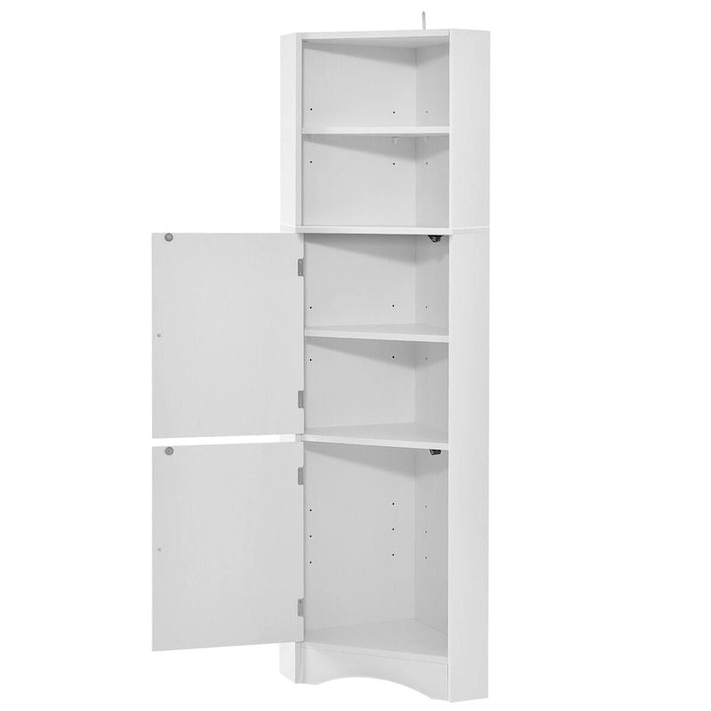 5-Tiers Bathroom Floor Storage Cabinet, Slim Bathroom Storage Cabinet